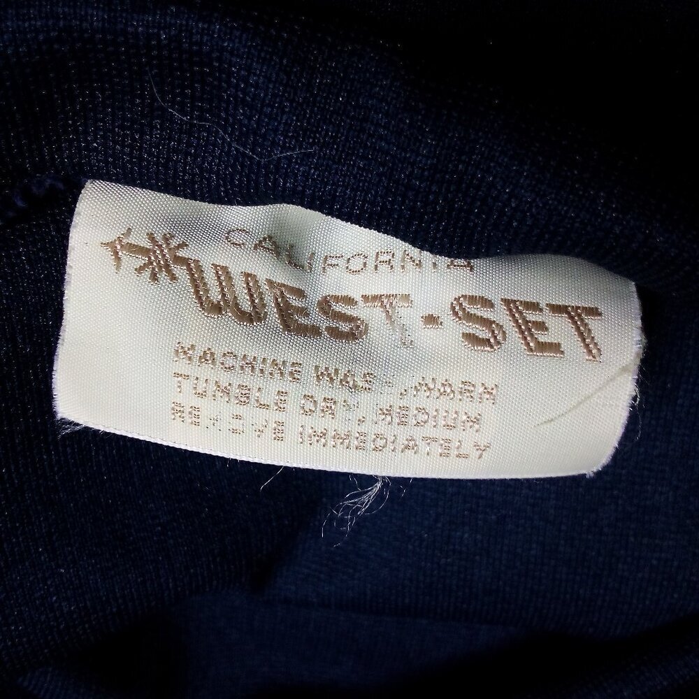 Vintage 60s West-Set Polyester Shorts - Picture 5 of 5
